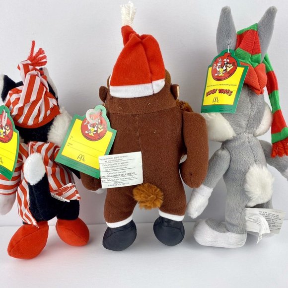 McDonald's Looney Tunes Plush lot of three, Bugs, Sylvester & Taz, vintage 1992 - Picture 2 of 8